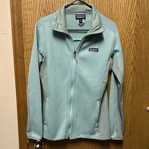 Patagonia Women's Mint Green Full-Zip Knit Jacket